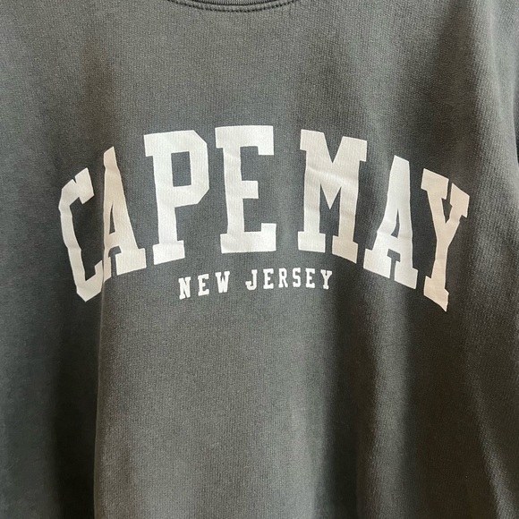 NEW Gray Cape May Crewneck Sweatshirt Large - Picture 3 of 4